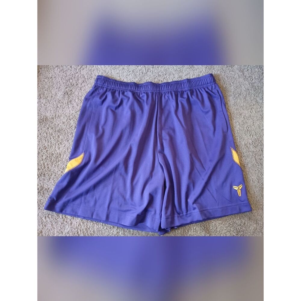Nike Kobe Boys Basketball Shorts Purple/Gold Sizes Lrg & XL BRAND NEW WITH TAGS